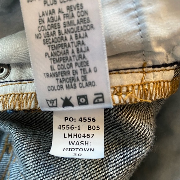 FRAME Dark Denim L'Homme Slim Straight Leg Jeans Men Size 30. - Picture 8 of 10